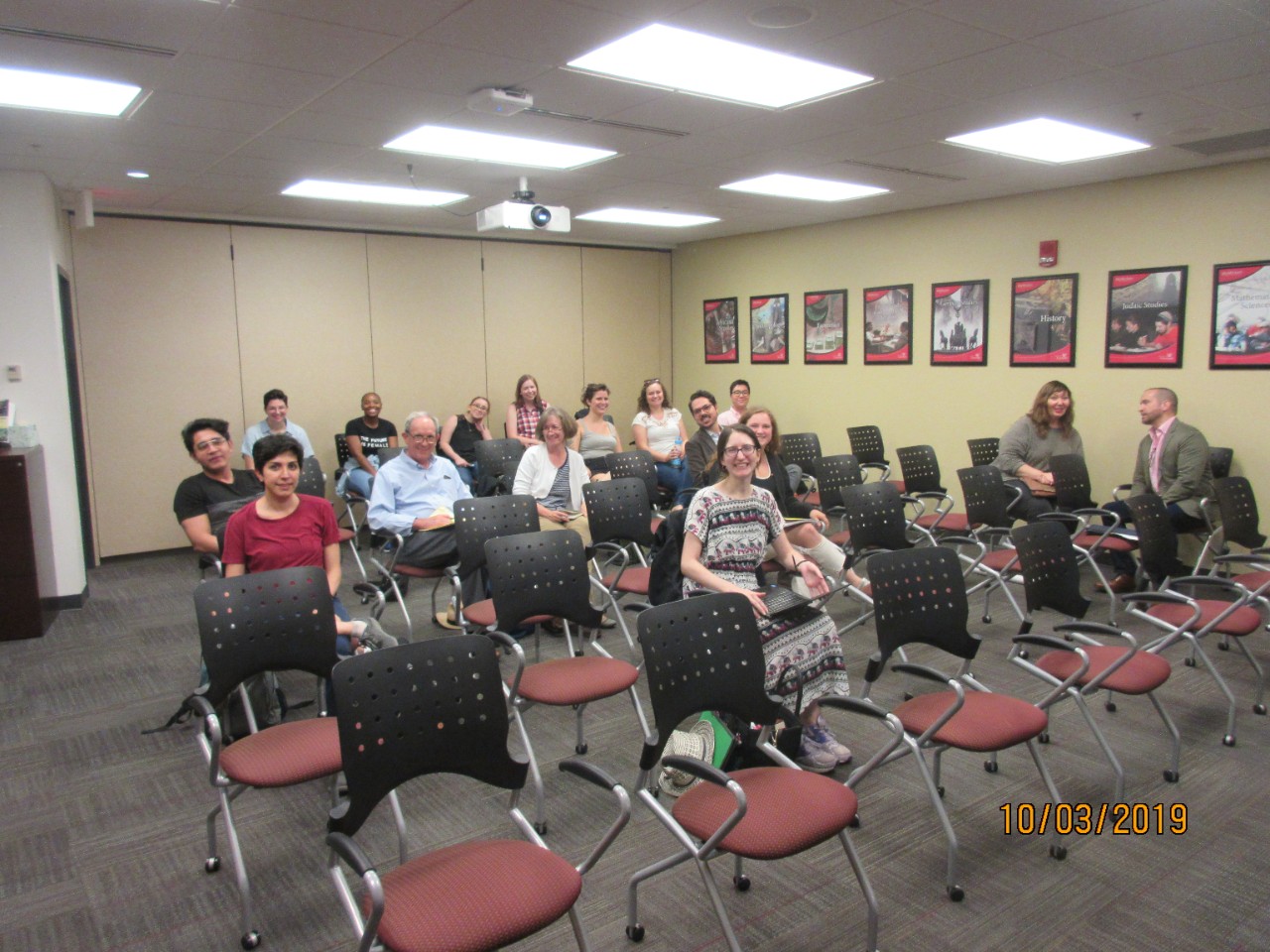 Students at the talk