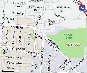 Sketch map location for St. James Westwood Day Care Center Partner since 2008