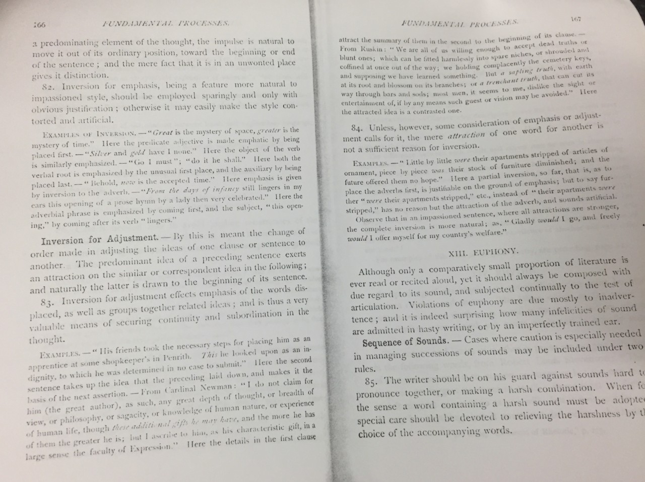 Scanned page of the Art of English Composition