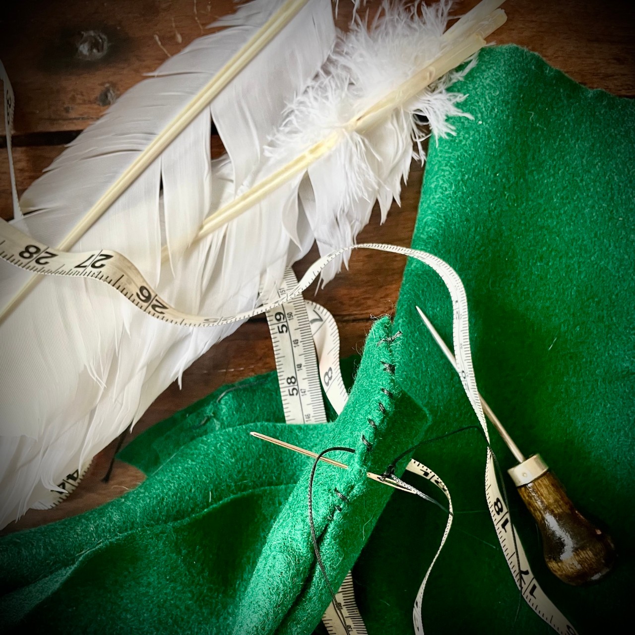 Student writing creatively in a journal