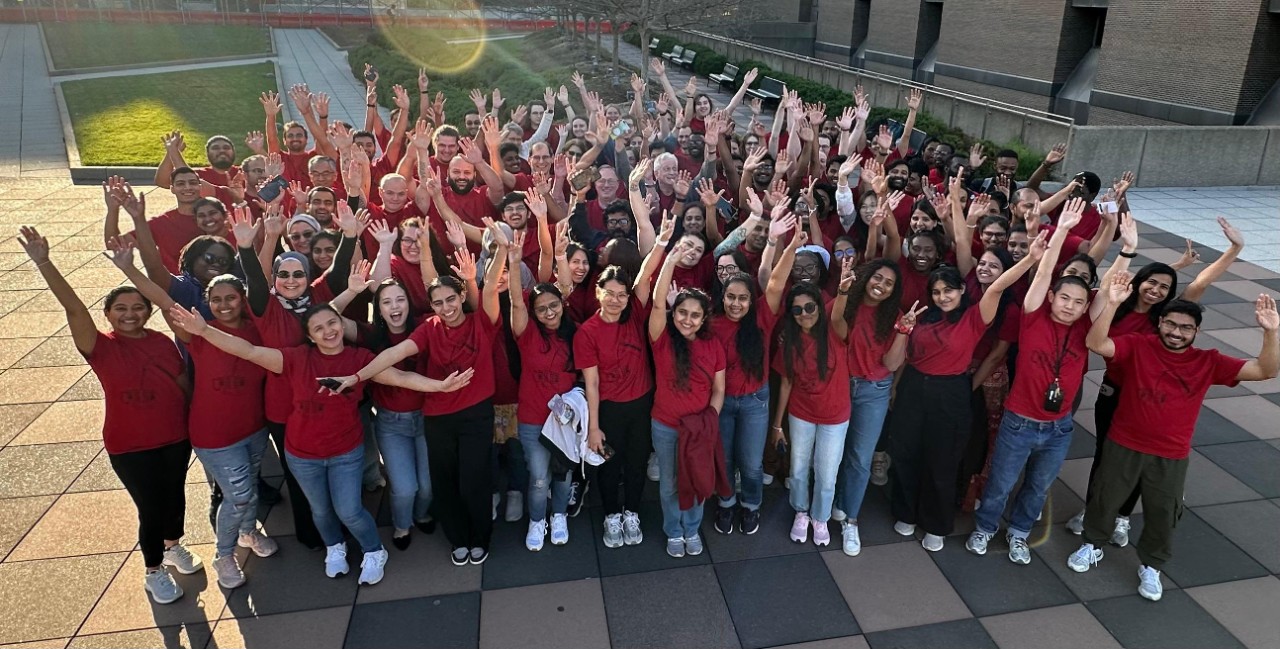 bunch of chemistry students 