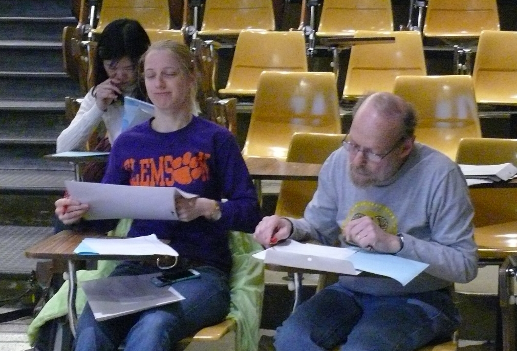 Math Bowl 2018 professors grading exams