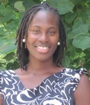 Photograph of Professor Banjo in her office.