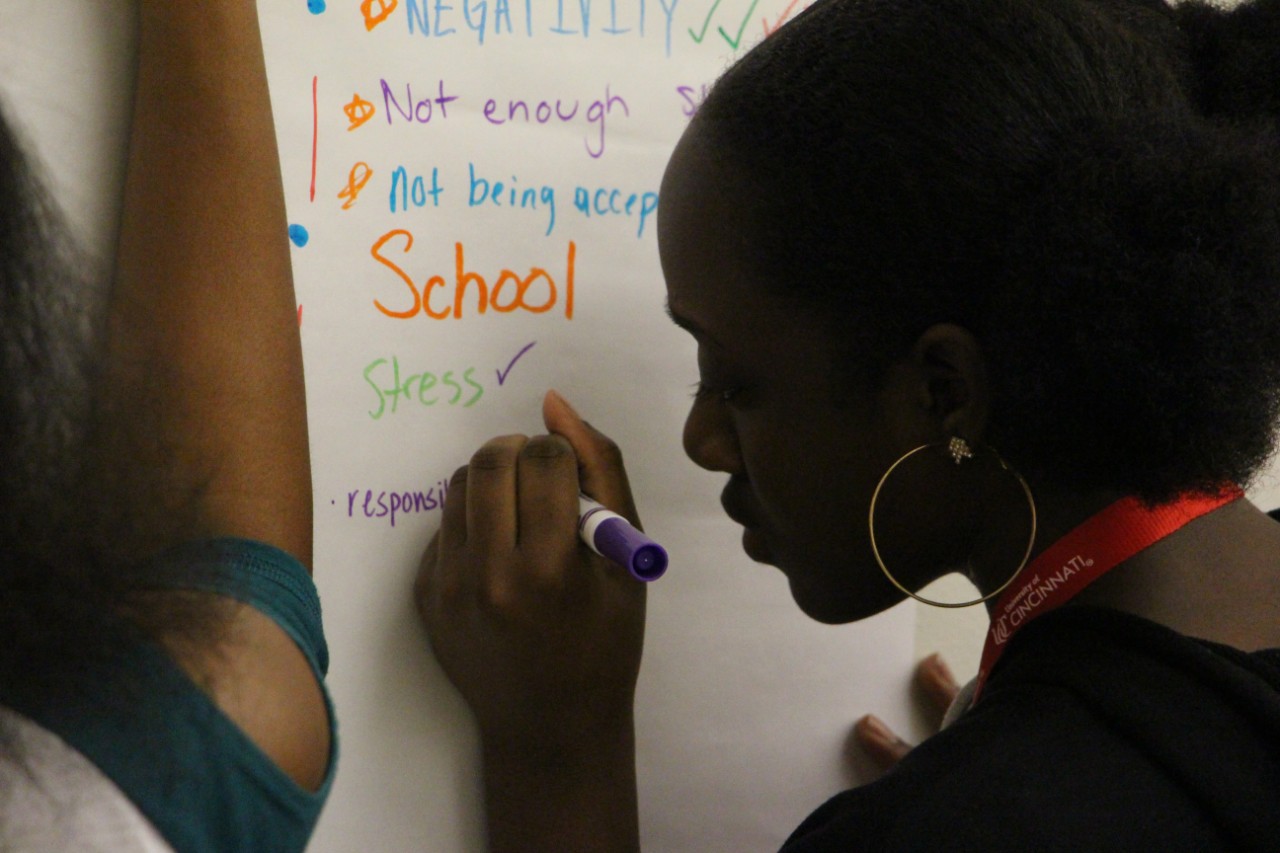 A Princeton student answers a research question about daily stressors in their lives.