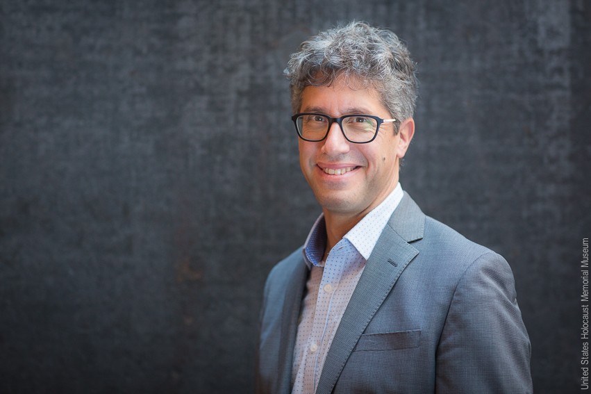 2 October 2017, Mandel Center Fellows stand for their portraits.