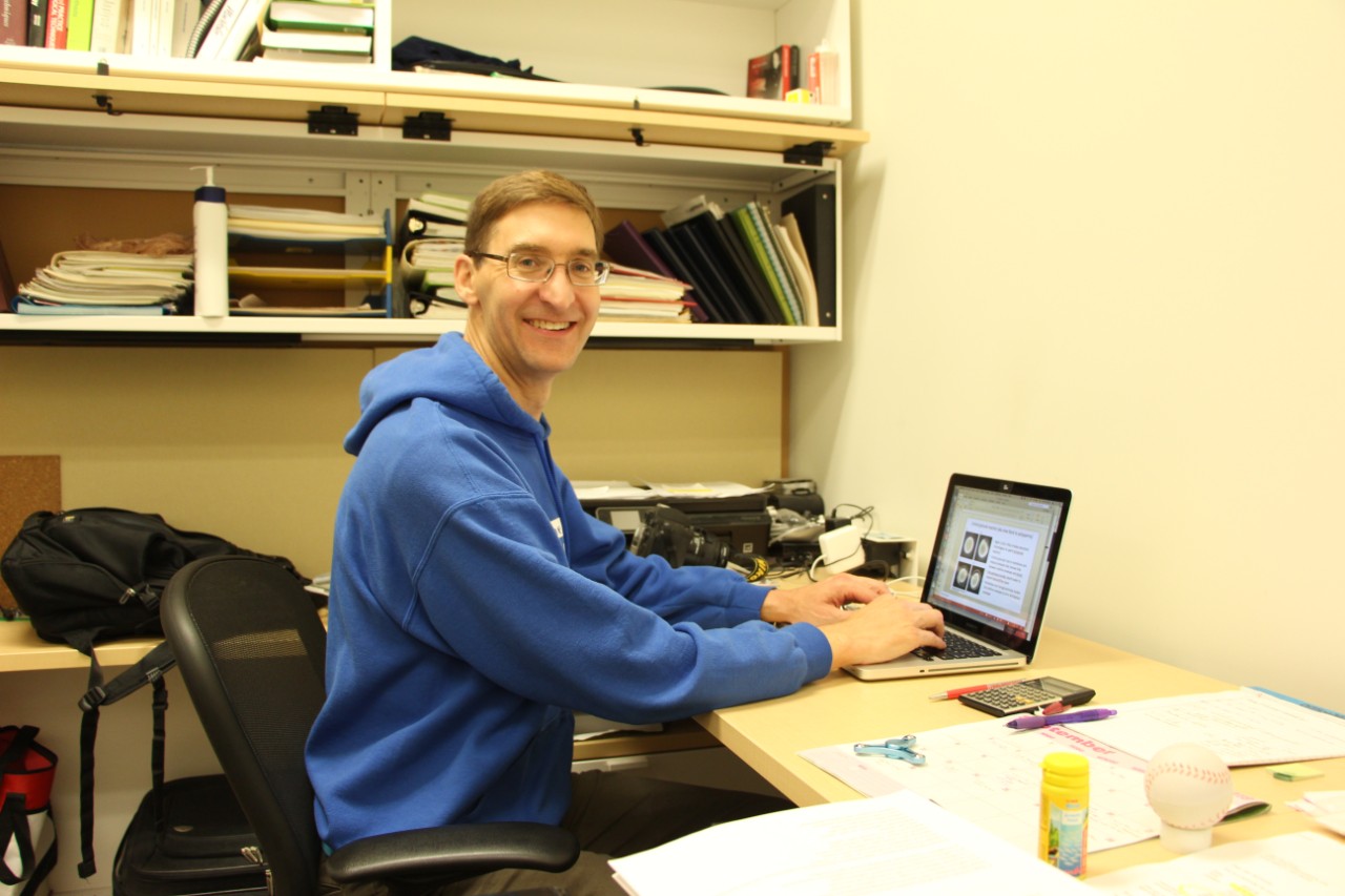 Prof. Buchholz in his office