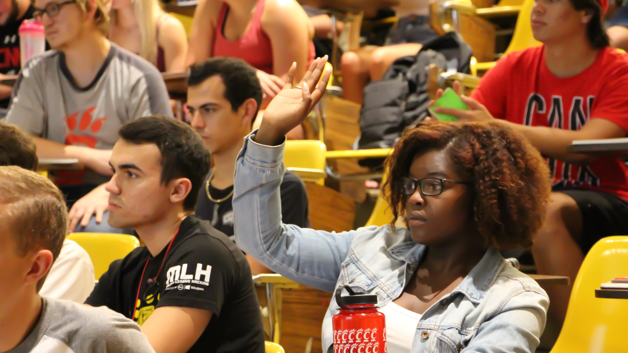 Students in class